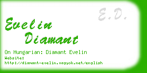 evelin diamant business card